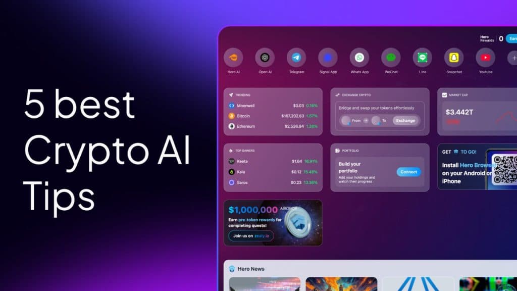 5 best crypto AI tips you can combine with Hero AI